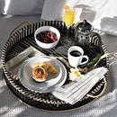 Essential Collection Porcelain Dinnerware and Serveware, 16 Piece Set, Service for 4