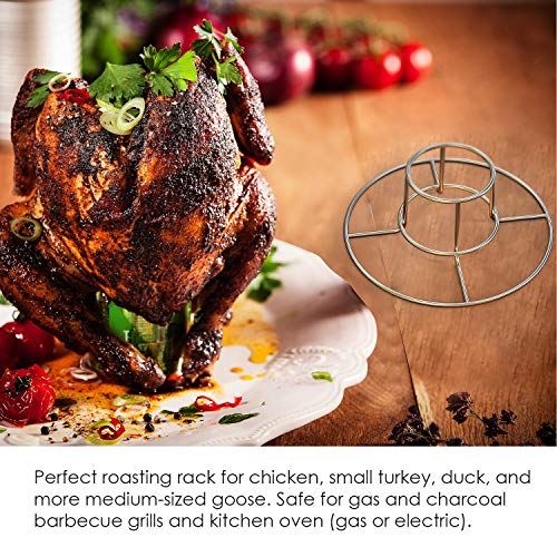 Beercan Chicken Rack, Stainless Steel Chicken Stand for Smoker and Grill