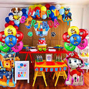 puppy birthday party balloon set, patrol theme party decoration supplies  (18 pack)
