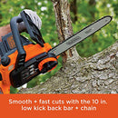 BLACK+DECKER LCS1020 20V Max Lithium Ion Chainsaw, 10 Inch