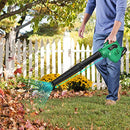 Cordless Leaf Blower - 20V 2.0 Ah Lithium Battery 2in1 Sweeper / Vacuum