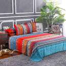 Boho Sheets Set Queen(4 PCS) Boho Colorful Tribal Striped Bed Sheets 14" 2 Pillowcases