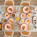 Round Porcelain Dinnerware Set, 16-Piece Dishwasher Safe Ceramic Dishes