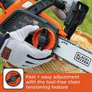 BLACK+DECKER LCS1020 20V Max Lithium Ion Chainsaw, 10 Inch