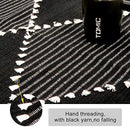 Kitchen Rugs,2'x4' Black Geometric Sink Runner Rug