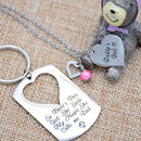 Gifts for Dad Necklace Jewelry, Father Daughter Keychain Jewelry,Birthday Necklace Set