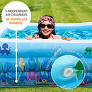 Inflatable Swimming Pool, 120"x 72"x 24", Full-Sized Above Ground