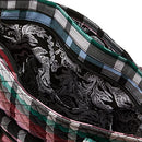 Cotton Small Vera Tote Handbag, Ribbons Plaid - Recycled Cotton, One Size US
