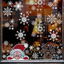 300 PCS 8 Sheet Christmas Snowflake Window Cling Stickers for Glass  for Party