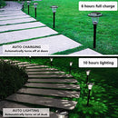 UMICKOO Solar Lights Outdoor, Auto Changing Solar Pathway Colorful Bright Glass
