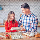 Blank Natural Pulp Egg Cartons Holds Up to Twelve Eggs For Storing Extra Eggs