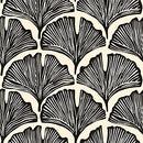 Zebra Black Feather Palm Removable Peel and Stick Wallpaper, 20.5 in X 16.5 ft