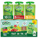 Fruit on the Go Variety Pack, Apple Apple, Apple Banana, & Apple Strawberry, 3.2 oz.