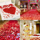 2200 PCS Dark-Red Silk Rose Petals Wedding Flower Decoration