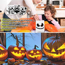 Halloween Pumpkin Carving Kit with 12pcs Stencils, 7 Pieces Pumpkin Carving Tools Set