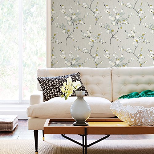 NuWallpaper NU2679 Mirei Peel & Stick Wallpaper, Grey