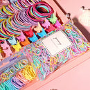 Multicolor Hair Ties For Women Girls,Elastic Ponytail Holders Rubber Band For Thick Hair