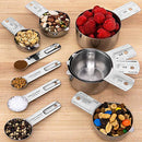 Hudson Essentials Stainless Steel Measuring Cups and Spoons Set (11 Piece Set)