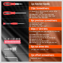 HORUSDY 100-Piece Magnetic Screwdriver Set
