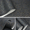 Peel and Stick Wallpaper Geometric Dark Grey Contact Paper