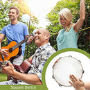 Double Jingles Tambourines with 8 Pairs Metal Bell Drum Hand Percussion