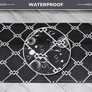 Sierra Concepts Kitchen Mat 2 Piece Rug Combo Set - Anti Fatigue Waterproof Home Décor Cushioned Floor Mats for Standing near Sink, Bathroom, Kitchens, Desk, Runner, Laundry, Ergonomic Non Slip, Black