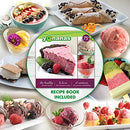 Deluxe Vegan Non-Dairy Frozen Fruit Soft Serve Dessert Maker BPA Free