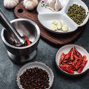 18/8 Stainless Steel Mortar and Pestle with Brush Spice Grinder,Herb Bowl,Pesto Powder