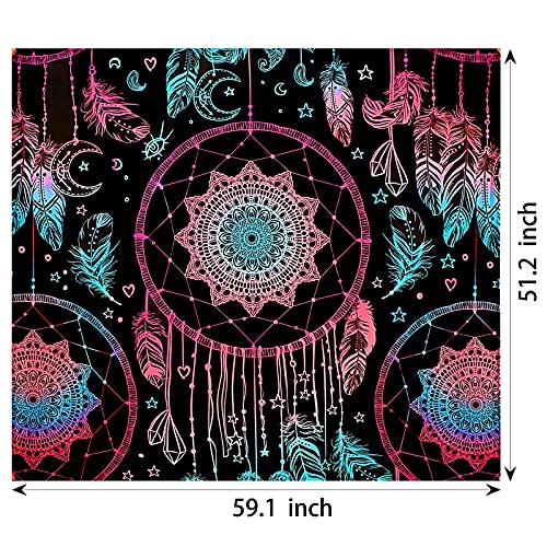 Bohemian Mandala Wall Hanging Tapestry Aesthetic Dreamcatcher Home Decor