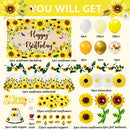 Sunflower Birthday Party Decoration Pack, 111 Pcs Baby Shower Party Supplies