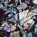 Floral Leaves Pattern Duvet Cover King Black Duvet Cover Set Grey Bedding Set