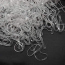 Clear Elastic, 1500pcs Mini Small Clear Ponytail Elastics Holders for Blond Kids Girls Hair