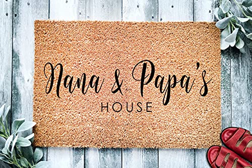 Customizable Grandparent's Day Gift  | Grandpa Grandma Doormat