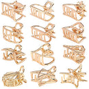 Small Hair Claw Clips, Mini Hair Clips, Metal Hair Clips, Gold Jaw Clips