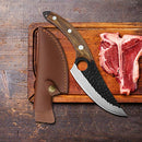 FULL TANG 6 Inch Stainless Steel Boning Knife Chef Fishing Knives Carry Leather