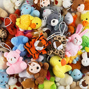 32 Piece Mini Plush Animal Toy Set, Cute Small Animals Plush Keychain Decoration