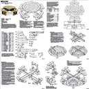 Traditional Octagon Picnic Table Set / Woodworking Out Door Furniture Plans Pattern