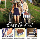 Extra Large Picnic & Outdoor Blanket Dual Layers for Outdoor Water-Resistant