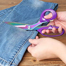 Titanium Coating Fabric Scissors, Professional Tailor Scissors, Ultra-Sharp Stainless Steel Blades