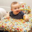 Croc N Frog 2-in-1 Shopping Cart Cover and High Chair Cover for Baby Boy or Girl