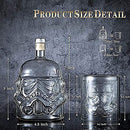 Transparent Creative Whiskey Decanter Set Stormtrooper Bottle With 2 Glass for Wine