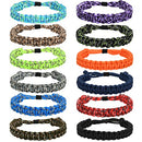 12 Pcs Paracord Bracelets for Men Boys Kids Survival Bracelet Teen