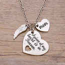 Mom Memorial Necklace A Piece of My Heart is in Heaven
