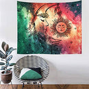 Sun and Moon Tapestry Psychedelic for Bedroom Wall Hanging Room Decor