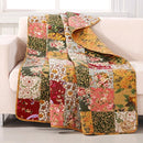 Antique Chic Quilted Patchwork Throw, 50" x 60" , Multicolor