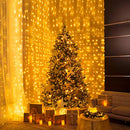 Remote Control Curtain Lights Plug in Curtain Lights Outdoor,300 LED Window Wall
