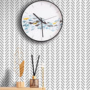 Black and White Peel and Stick Wallpaper Herringbone Contact Paper