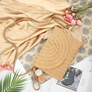 Straw Shoulder Bag Straw Clutch  Crossbody Bag Casual Beach Straw Handmade Bag