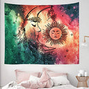 Sun and Moon Tapestry Psychedelic for Bedroom Wall Hanging Room Decor