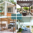 Waterproof Indoor/Outdoor Curtains for Patio Thick Privacy Grommet Curtains